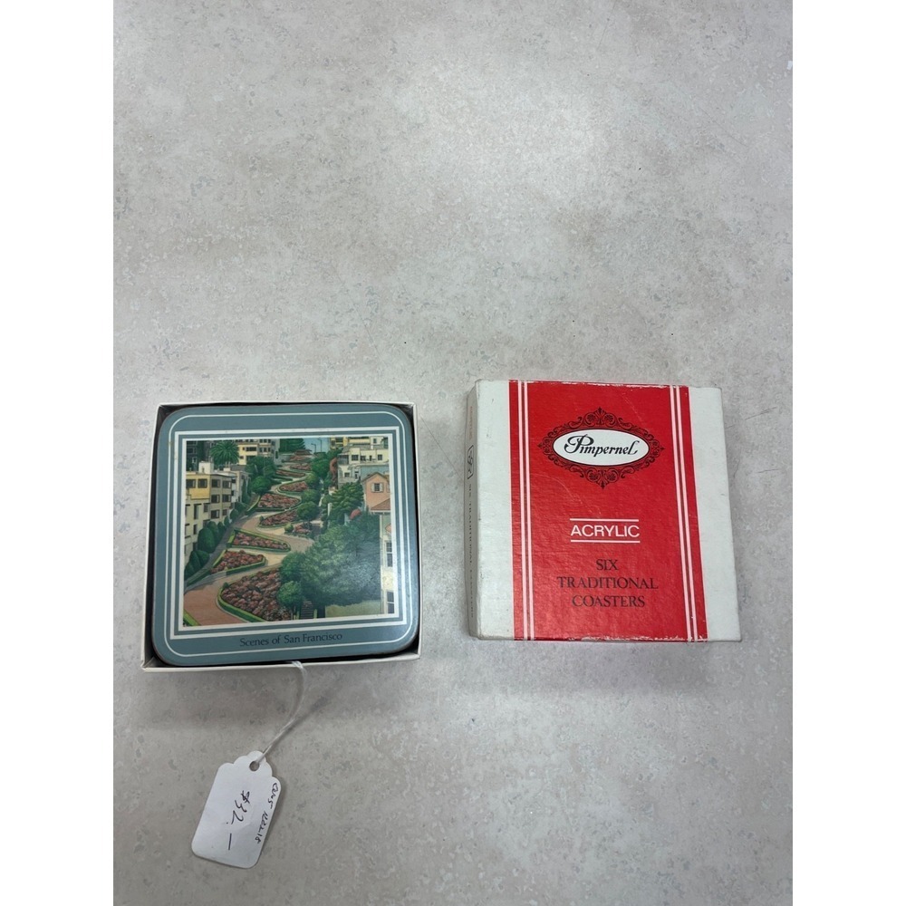 Vintage‎ Box Pimpernel Coasters - San Francisco , Set Of 6